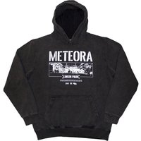 Meteora Wall Art Wash Pull Over Hoodie Charcoal