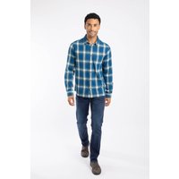 Broxton Cotton Long Sleeve Herringbone Check Shirt