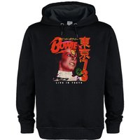 Amplified Men's Live In Tokyo David Bowie Hoodie in Black | Size: Medium