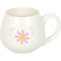 Something Different Fresh As A Daisy Rounded Mug in White