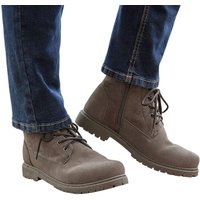 s Split Leather Side Zip Ankle Boots