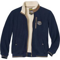 Atlas for Men Men's Sherpa Lined Fleece Jacket in Navy | Size: 3XL