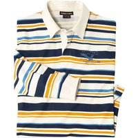 Atlas for Men Men's Striped Rugby Shirt in Ecru | Size: XL