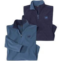 s Microfleece Jumper Pack 2 Duck Egg