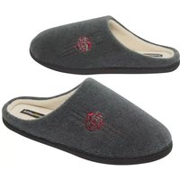 Atlas for Men Men's Fleece Lined Slippers in Grey | Size: 5.5