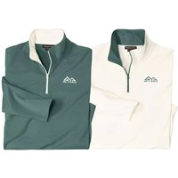 s Jersey Quarter Zip Top Pack 2