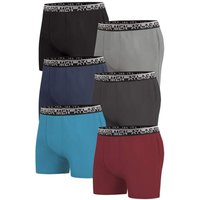 Atlas for Men Men's Plain Boxer Shorts (Pack of 6) in Dark Grey | Size: XL