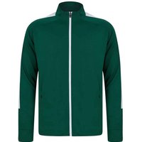 Finden & Hales Boy's Knitted Tracksuit Top in Bottle Green | Size: 11-12 Years