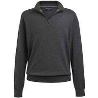 Brook Taverner Men's Copenhagen Quarter Zip Jumper in Charcoal | Size: Large