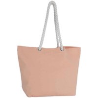 Kimood Women's Washed Cotton Tote Bag in Peach