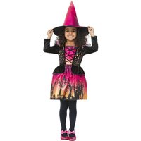 Smiffys Girl's Witch Sunset Costume Set in Black | Size: 1-2 Years