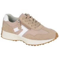 Cipriata Women's Ferrara Action Leather Trainers in Taupe | Size: 7