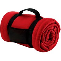 SOL'S Stavenger Fleece Plaid Blanket in Red