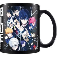 Blue Lock Shattered Glass Mug in Black