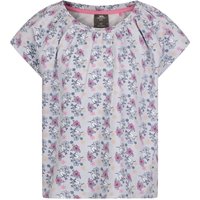 Trespass Girl's Josey Flowers Top in Light Grey | Size: 5-6 Years
