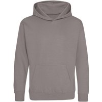 AWDis Hooded Sweatshirt Hoodie in Light Grey | Size: 3-4 Years