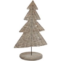 Hill Interiors The Noel Collection Wicker Christmas Dration in Brown