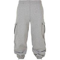Build Your Brand Men's 90s Jogging Bottoms in Grey | Size: 5XL