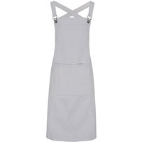 Premier Barista Cross Back Full Apron in Silver