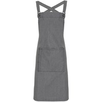 Premier Barista Polycotton Cross Back Full Apron in Dark Grey