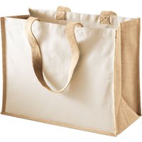 Westford Mill Classic Jute Printable Shopper Bag in Natural