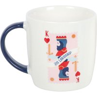 Something Different His Lordship Playing Card Mug in Off-White