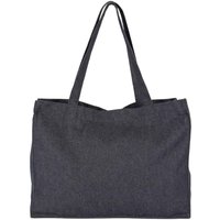 Kimood Women's Denim Look Shopper Bag in Mid Blue