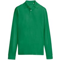 SOL'S Men's Pique Long-Sleeved Polo Shirt in Green | Size: Small
