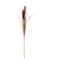 Hill Interiors Triple Grass Artificial Flower in Red