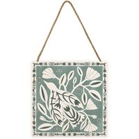 Nina Pace Frosted Branches Wooden Block in White