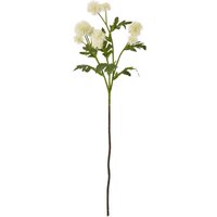 Hill Interiors Globe Thistle Spray Artificial Flower in Cream