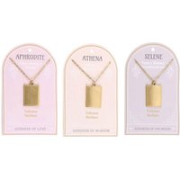 Something Different Men's Goddess Energy Necklace & Keyring Set (Pack of 6) in Gold