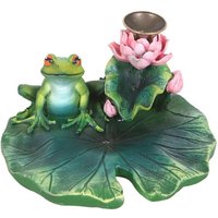 Something Different Lily pad Backflow Incense Burner in Green