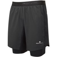 Ronhill Men's Tech 7 Shorts in Black | Size: Large