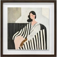 Mowzu Woman In Recline Framed Plaque