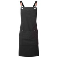 Premier Cross Back Bib Apron in Black
