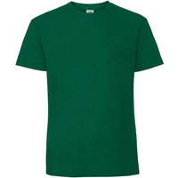 Fruit of the Loom Men's Iconic 195 Ringspun Premium T-Shirt in Bright Green | Size: 3XL