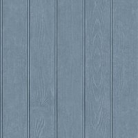 World of Wallpaper Beaded Wood Panel Wallpaper in Blue