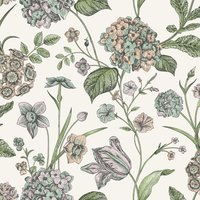 Rasch Amelie Hydrangea Wallpaper
