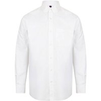 Henbury Men's Cotton Feel CoolPlus Shirt in White | Size: Medium