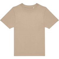 B&C Plain Red T-Shirt in Light Sand | Size: 5-6 Years