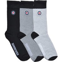 Lambretta Men's Paisley Socks (Pack of 3) in Jet Black | Size: 6-11