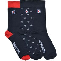 Lambretta Men's Paisley Socks (Pack of 3) in Navy | Size: 6-11