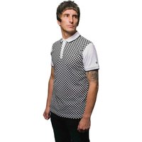 Two Tone All Over Print Polo Shirt