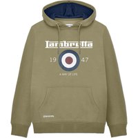 Lambretta Men's AW24 Target Hoodie in Green | Size: Large