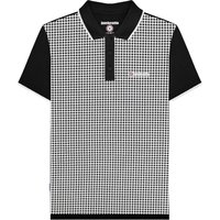 Gingham All Over Print Big & Tall Polo Shirt