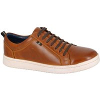 Roamers Men's Leather Trainers in Tan | Size: 7