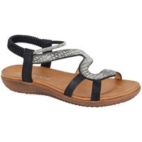 Cipriata Women's Serpent Sandals in Black | Size: 4