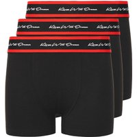 Kings Will Dream Boy's Scriptband Boxer Shorts (Pack of 3) in Black | Size: 9-10 Years