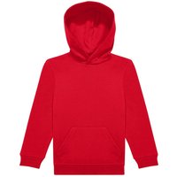 B&C ID.333 Long-Sleeved Hoodie in Red | Size: 3-4 Years